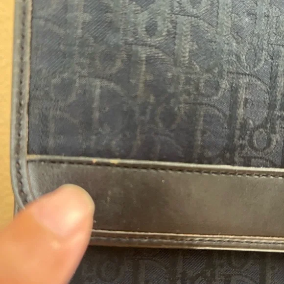 CHRISTIAN DIOR VINTAGE TROTTER MONOGRAM FLAP PURSE - Picture 6 of 13